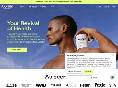 ARMRA landing page