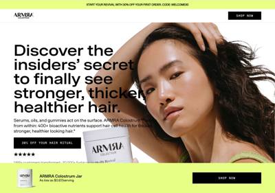 ARMRA landing page