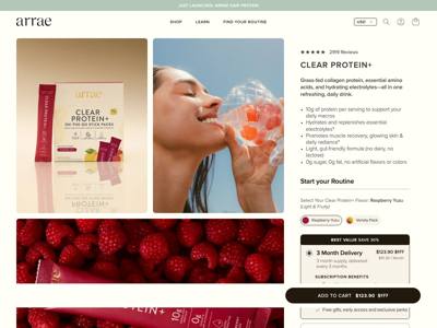 Arrae landing page