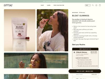 Arrae landing page