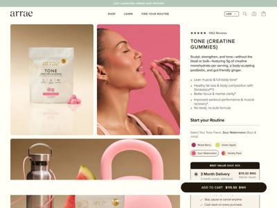 Arrae landing page