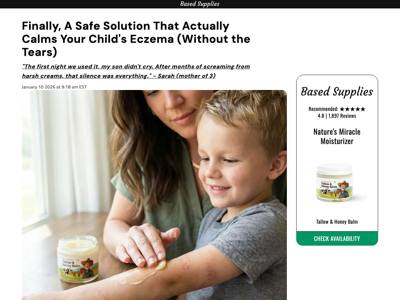 Based Supplies landing page
