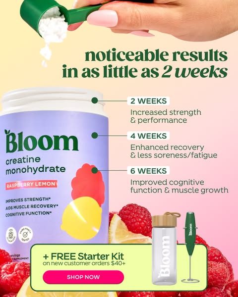 Bloom Nutrition ad