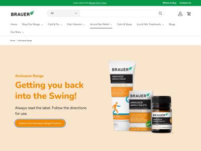 Brauer Natural Medicine landing page
