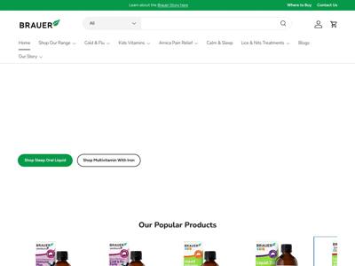 Brauer Natural Medicine landing page
