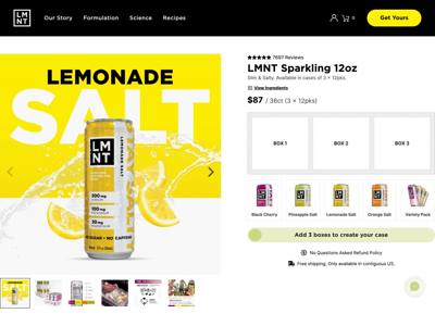 DrinkLMNT landing page
