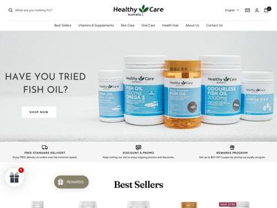 Healthy Care landing page