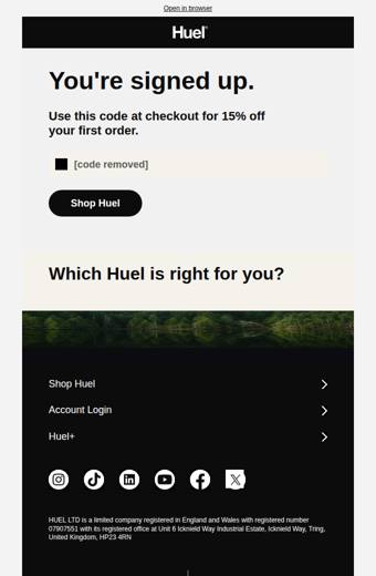 Huel email