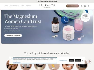 JSHealth Vitamins landing page