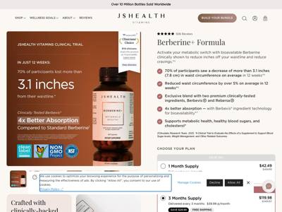 JSHealth Vitamins landing page