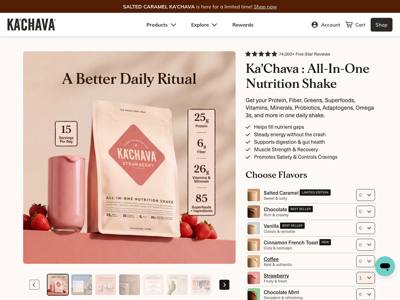 Ka'Chava landing page