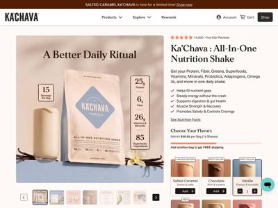 Ka'Chava landing page