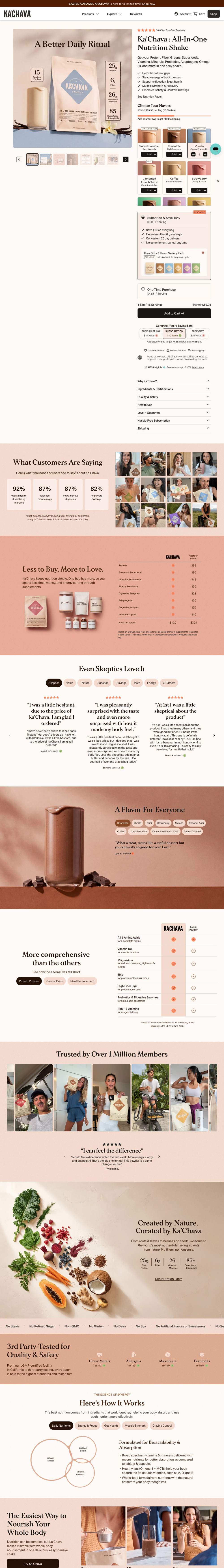 Ka'Chava landing page: Even Skeptics Love It