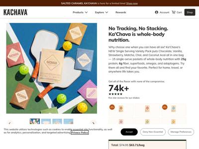 Ka'Chava landing page