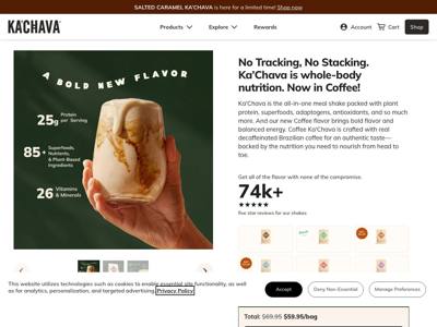 Ka'Chava landing page
