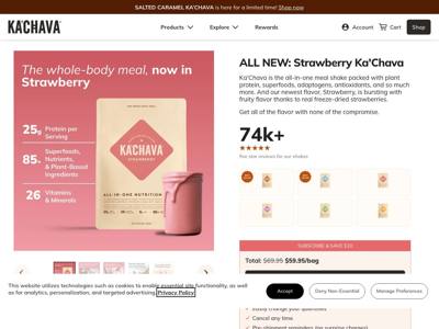 Ka'Chava landing page