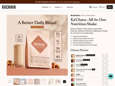 Ka'Chava landing page