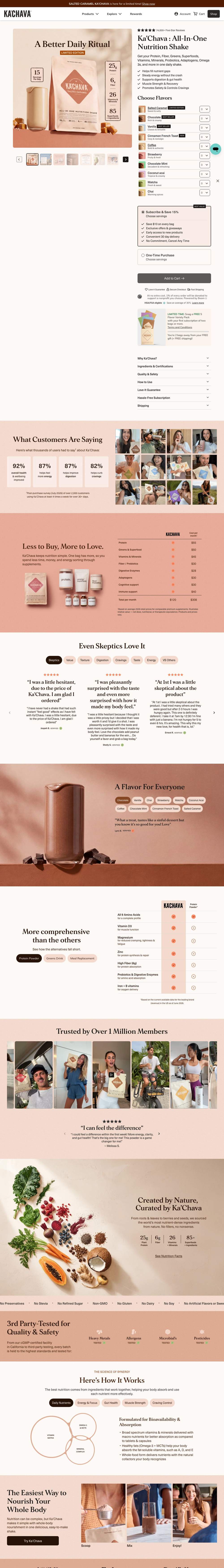 Ka'Chava landing page: Even Skeptics Love It