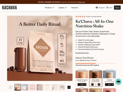 Ka'Chava landing page