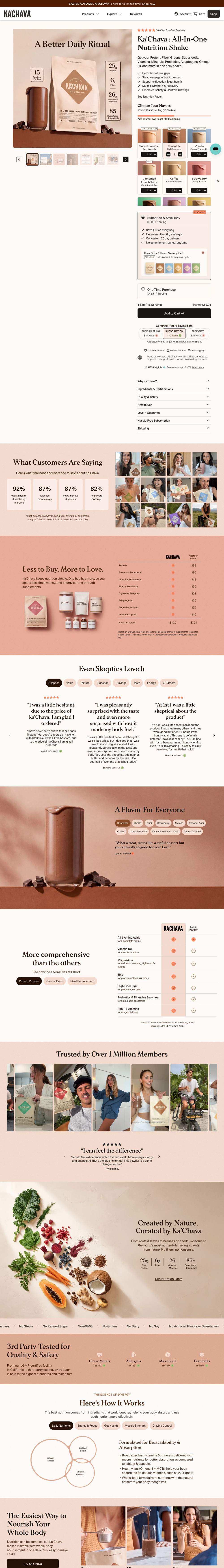 Ka'Chava landing page: Even Skeptics Love It