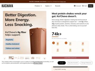 Ka'Chava landing page