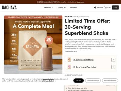 Ka'Chava landing page