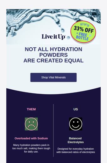 Live it Up email