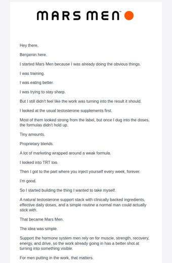 Mars Men email
