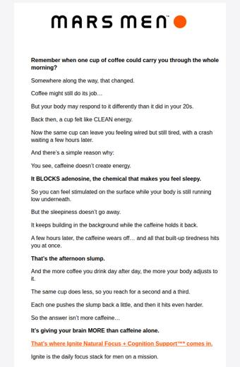 Mars Men email