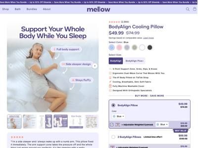 Mellow Sleep landing page