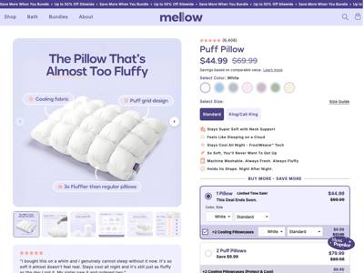 Mellow Sleep landing page
