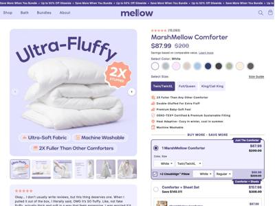 Mellow Sleep landing page