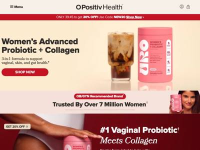 O Positiv landing page