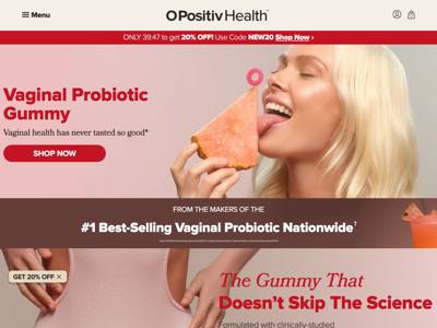 O Positiv landing page