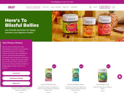 OLLY landing page