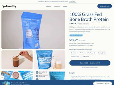 Paleovalley landing page