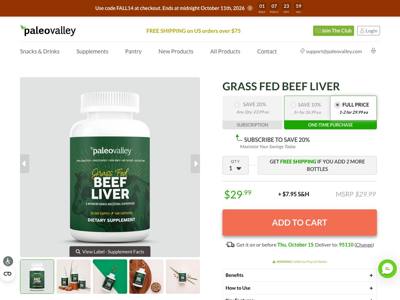 Paleovalley landing page