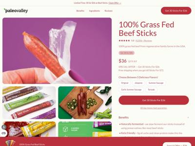 Paleovalley landing page