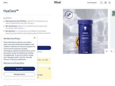 Ritual landing page