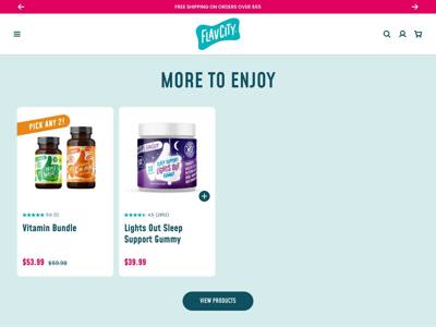 Shop FlavCity landing page