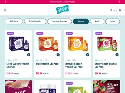 Shop FlavCity landing page