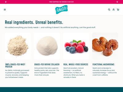 Shop FlavCity landing page