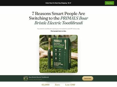 Shop Primals landing page
