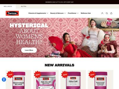 Swisse landing page