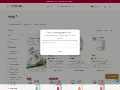 Teddi Lab by Unichi landing page