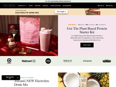 Truvani landing page