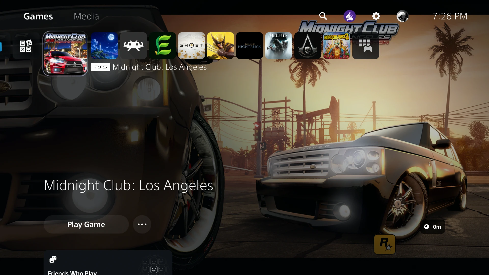 MCLA Recomp instalado em um PS5 desbloqueado