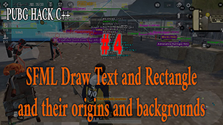 4- SFML Draw Text and Rectangle and their origins and backgrounds