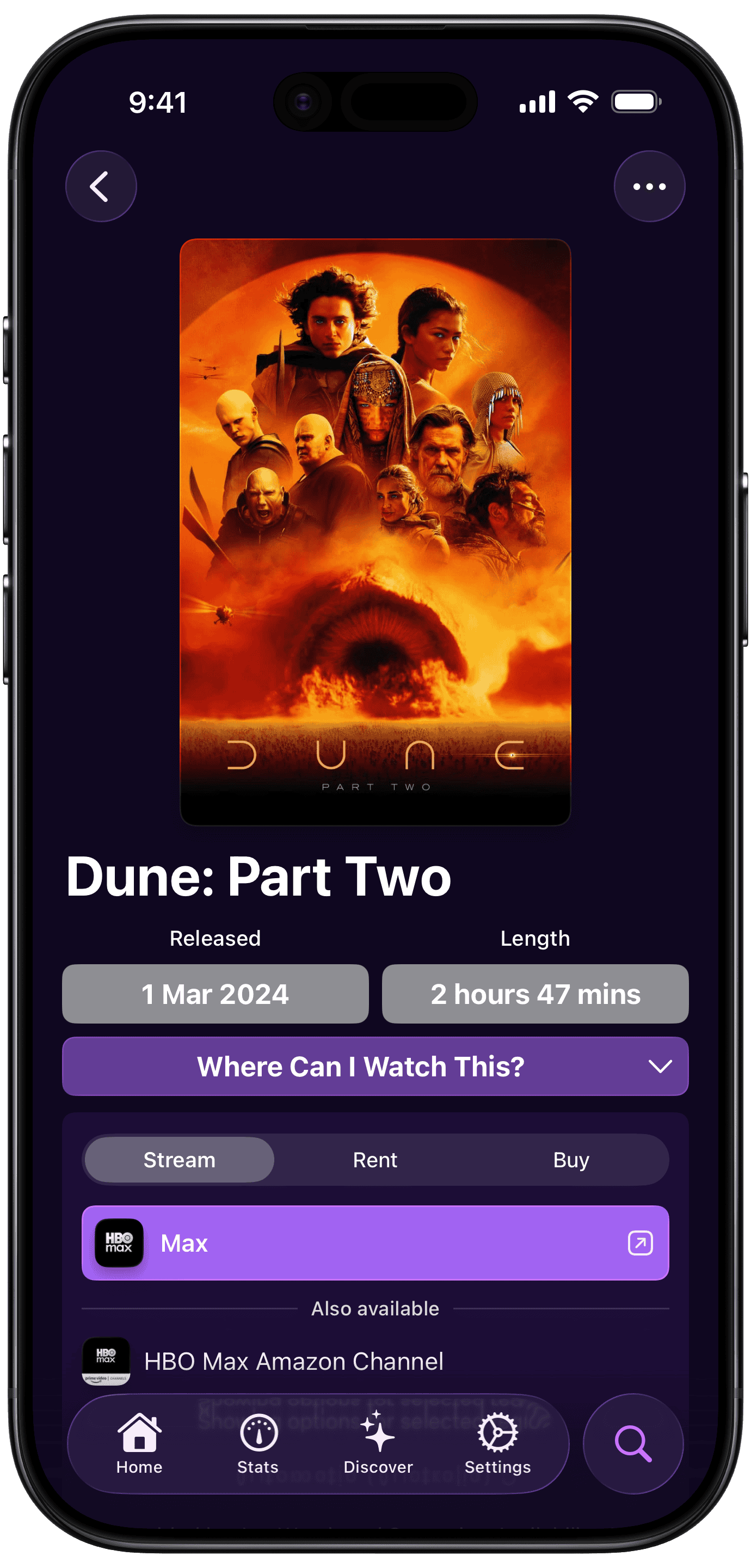 Movie detail and Where to Watch