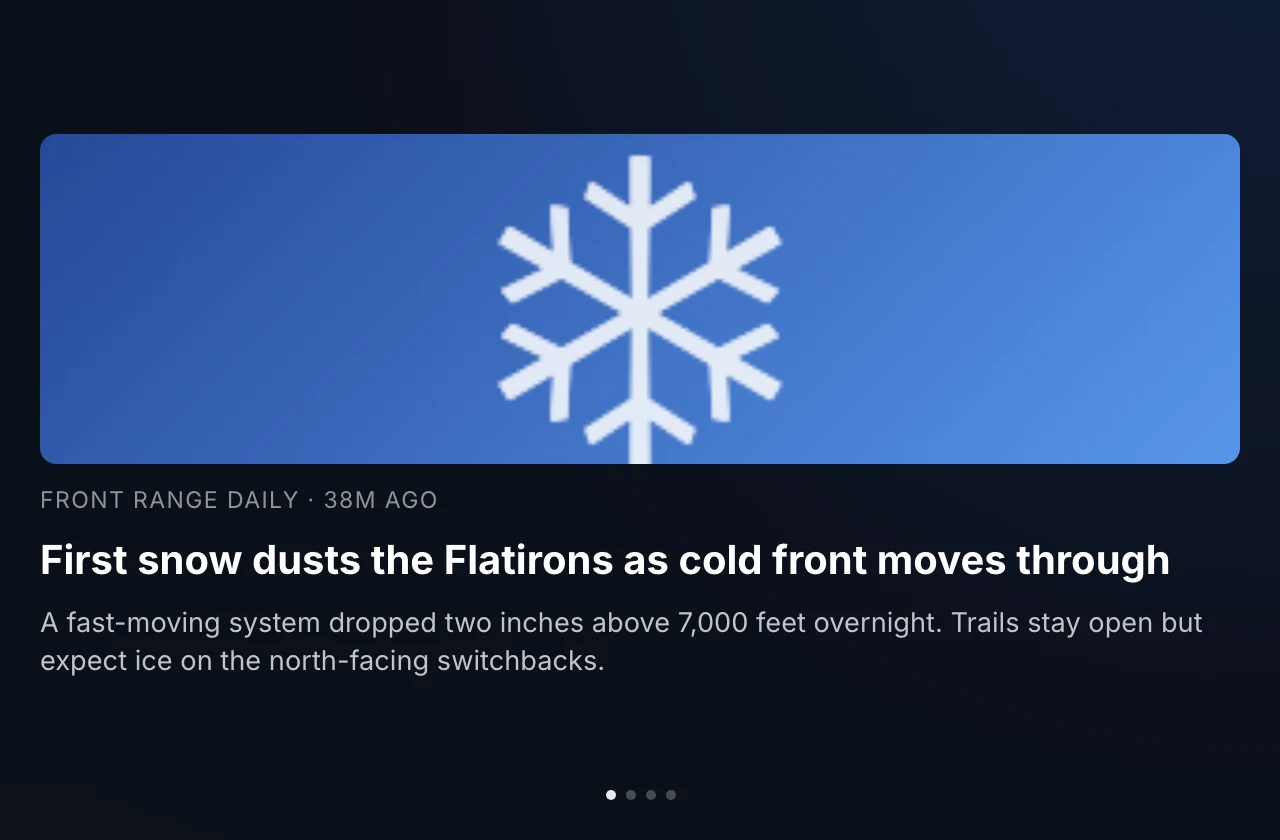Rotator view: one story at a time with its picture